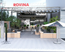 Thi Công Quán Cà Phê Sân Vườn ROVINA Coffee.