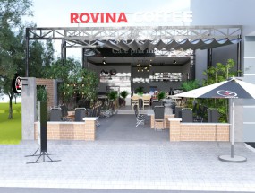 Thi công & thiết kế quán cafe ROVINA Coffe sân vườn phong cách mới tại Vũng Tàu
